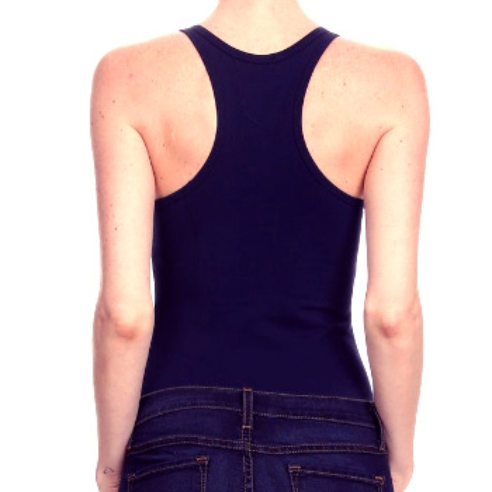 π¦5/$20 | Black Razor Back Body Suit Tank Top - Picture 2 of 5